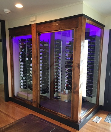 Customizable Wall Mounted Wine Racking - Ideal for restaurant, wine bar and winery displays