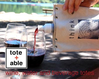tote + able wine, water and beverage totes