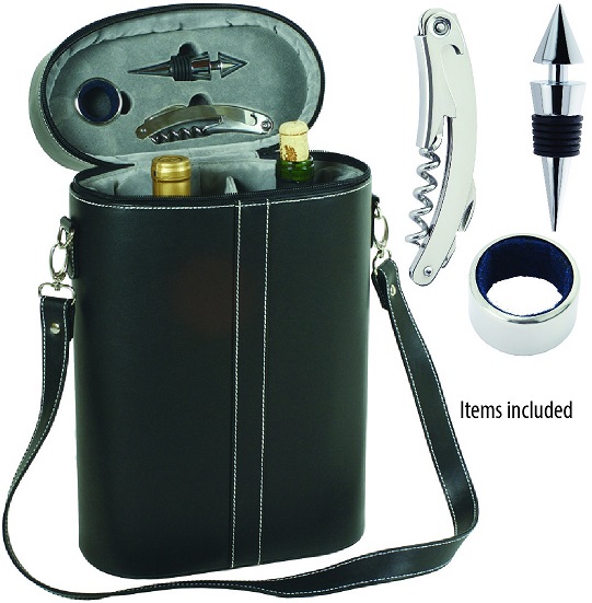 8420 Two-Bottle Wine Travel Case 