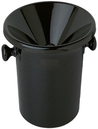 9055SET Wine Tasting Receptacle (Spittoon), Black Acrylic