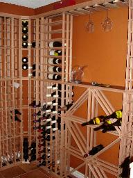 Calagery wine racking client installed
