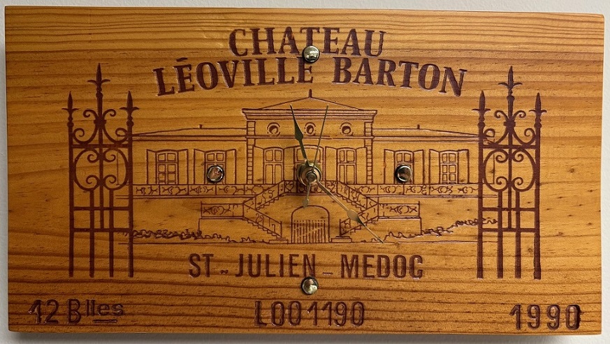 Wine Crate Clock